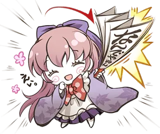 💥 がんばる anime, cartoon, cute, girl, japanese, smile telegram sticker
