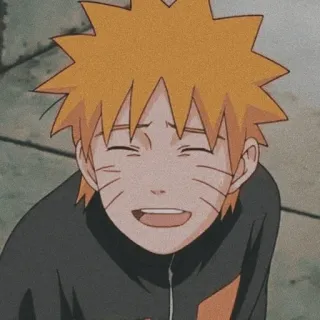 💛 Naruto аниме, манга, наруто, узумаки, мультфильм, улыбающийся telegram sticker