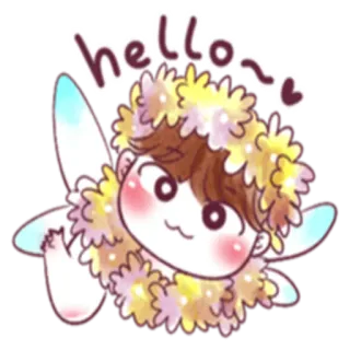 Flower Fairy GuGu (Cho Kyuhyun) telegram stickers
