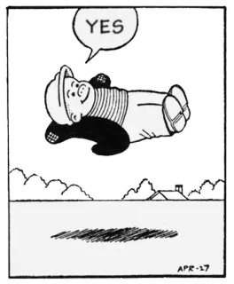 🙁 YES Cartoon, Ja, Comic, Figur, Bestätigend, Zustimmung telegram sticker