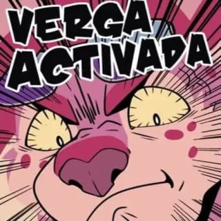 😏 VERGA ACTIVADA cartoon, angry, offensive, spanish whatsapp sticker