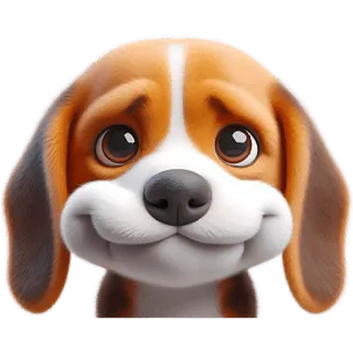 🫥 beagle, dog, puppy, animal, cute, pet telegram sticker