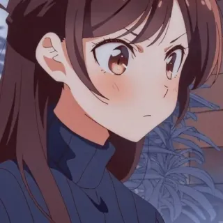😶 Chizuru Ichinose Rent-A-Girlfriend Anime, Manga, Chizuru Ichinose, Rent-a-Girlfriend, Cartone animato telegram sticker