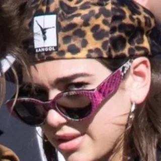 😎 KANGOL Мода, Солнцезащитные очки, Портрет, Леопардовый принт, Kangol, Женщина telegram sticker