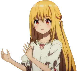 😨 anime, chica, dibujos animados, personaje telegram sticker