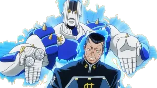🤚 Okuyasu Nijimura JoJo's Bizarre Adventure อนิเมะ, โจโจ้, โอคุยาสุ, เดอะแฮนด์, ตัวละคร, มังงะ, สแตนด์ telegram sticker