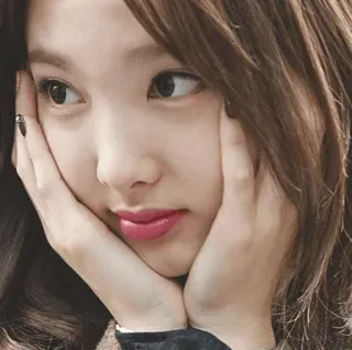 ☕️ woman, portrait, face, beauty, person, asian whatsapp sticker
