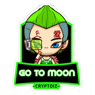 😋 GO TO MOON
-CRYPTOIZ- sticker, cartoon, kryptowährung, mond, shoto, cryptoiz whatsapp sticker
