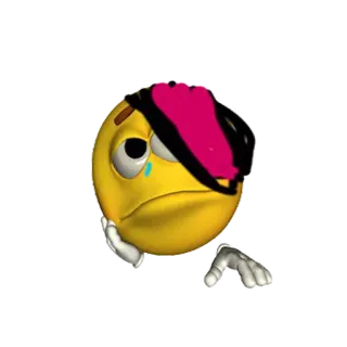 😖 Emoji, Triste, Emo, Piangere, Cartone animato telegram sticker