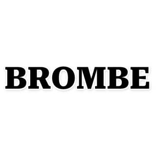 😂 BROMBE word, text telegram sticker
