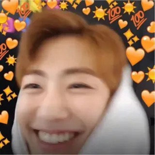 🥒 persona, sonrisa, corazones, estrellas, emojis, lindo telegram sticker