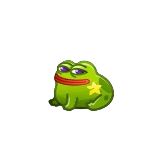 🫥 Frosch, Meme, Tier, Cartoon, Aufkleber telegram sticker