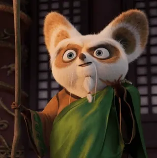 🥋 Master Shifu Kung Fu Panda 师父, 功夫熊猫, 卡通人物, 动物, 睿智, 导师 whatsapp sticker