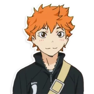 😊 Hinata Shoyo Haikyuu!! Hinata Shoyo, Haikyuu!!, Anime, Manga, Voleibol, Deportes, Personaje telegram sticker