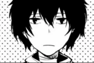 🥚 Dazai Osamu Bungou Stray Dogs Anime, Mangá, Cabelo preto, Apático, Dazai, Osamu telegram sticker