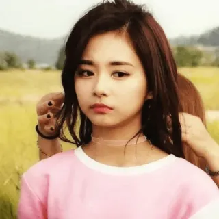 😥 woman, girl, portrait, kpop, cute, asian, tzuyu telegram sticker
