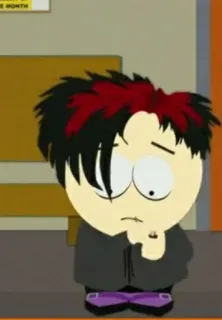 🖕 Michael (South Park) South Park south park, goth, michael, cartoon, tv serie telegram sticker