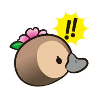 😳 !! bebek, binatang, imut, stiker, kartun telegram sticker