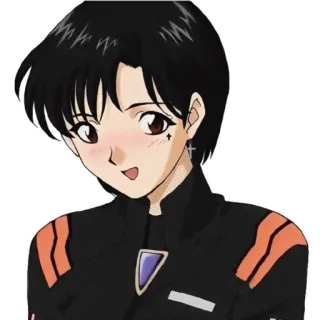 ☺️ Mari Illustrious Makinami Evangelion Anime, Charakter, Illustration, Evangelion, Mari Illustrious Makinami, Sticker, Japanisch telegram sticker