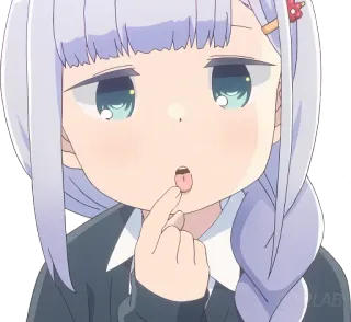 😛 Anime, Mädchen, Süß, Charakter, Ausdruck, Sticker telegram sticker