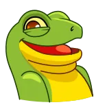Stevie the Lizard telegram stickers