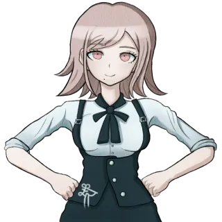 🙂 Chiaki Nanami Danganronpa anime, game, character, chiaki nanami telegram sticker