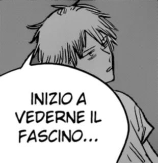 😍 INIZIO A VEDERNE IL FASCINO... Manga, Anime, Italiano, Bocadillo, Personaje de dibujos animados whatsapp sticker