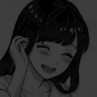 🌟 gadis anime, manga, potret, tersenyum, ilustrasi, kartun, wanita whatsapp sticker