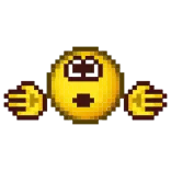 👏 Emoji, terkejut, tangan, kuning telegram sticker