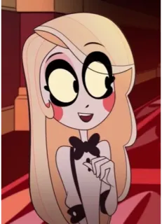 🟡 Charlie Hazbin Hotel мультфильм, Hazbin Hotel, Чарли, анимация, персонаж telegram sticker