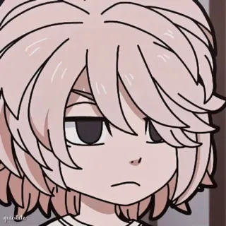 😠 anime, cartoon, portrait, illustration, character whatsapp sticker