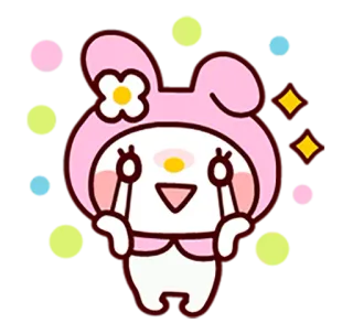 🐁 My Melody My Melody, Sanrio, Dessin animé, Mignon, Kawaii telegram sticker