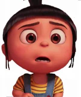 😫 Agnes Despicable Me Cartoon, Animation, Mädchen, Figur, Kind telegram sticker