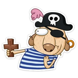 😳 개, 해적, 만화, 십자가, 동물, 애완 동물 whatsapp sticker