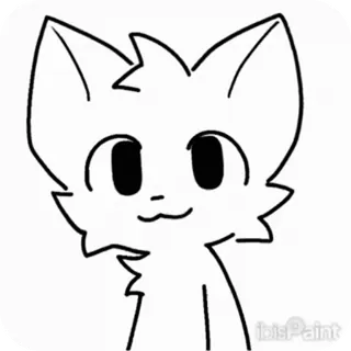 😏 mèo, hoạt hình, động vật, dễ thương, hình vẽ, nhãn dán telegram sticker