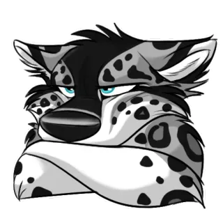 😠 Furry, Anthro, Leopardo, Animal, Arte telegram sticker