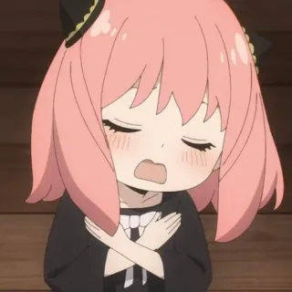 🥜 Anya Forger Spy x Family Anime, Spy x Family, Anya Forger, Cartoon, Schattig, Kawaii telegram sticker
