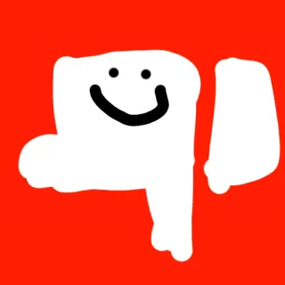 👎 rabisco, desenho animado, abstrato, desenho, minimalista telegram sticker