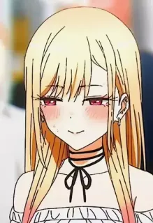 👀 Marin Kitagawa My Dress-Up Darling Anime, Garota, Loira, Fofa, Marin Kitagawa, My Dress-Up Darling telegram sticker