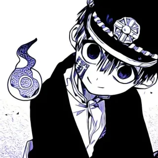🫐 Hanako Toilet-bound Hanako-kun Anime, Manga, Hanako-kun, Toilet-bound, Fantasma, Spirito, Giapponese telegram sticker