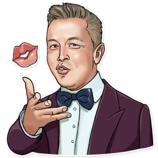 Elon Musk telegram stickers