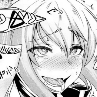 🤩 anime, manga, drooling, ecchi telegram sticker