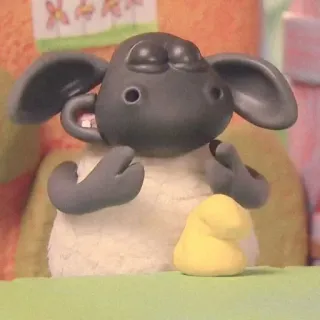 🍄 Shaun the Sheep Cartoon, Schaf, Tier, Süß, TV-Serie telegram sticker