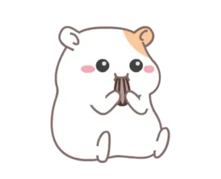 😋 hamster, cute, animal, cartoon, rodent, pet, kawaii telegram sticker