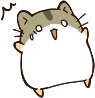 😱 cat, cute, animal, sticker, cartoon telegram sticker