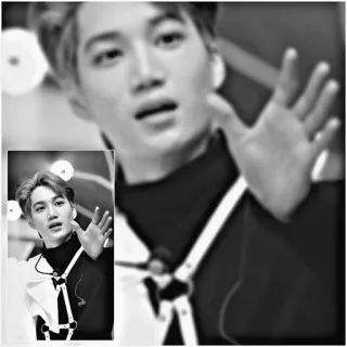 ☠ Kai kpop, idol, singer, music, performer, exo telegram sticker