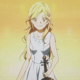 🩰 Kaori Miyazono Your Lie in April Anime, Meisje, Viool, Muziek, Karakter, Kaori Miyazono, Your Lie in April telegram sticker