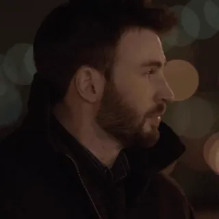 🦇 Chris Evans, attore, profilo, ritratto, uomo, celebrità telegram sticker
