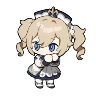 🐚 Barbara Genshin Impact Anime, Spiel, Genshin Impact, Süß telegram sticker