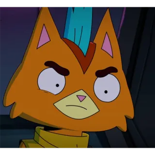 😼 Gary Goodspeed Final Space cartone animato, gatto, arrabbiato, spazio, final space, personaggio telegram sticker